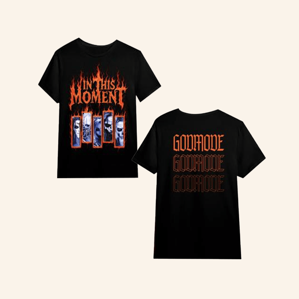 In This Moment Official Merch Bar Band Fire TShirt Gifts For Friends