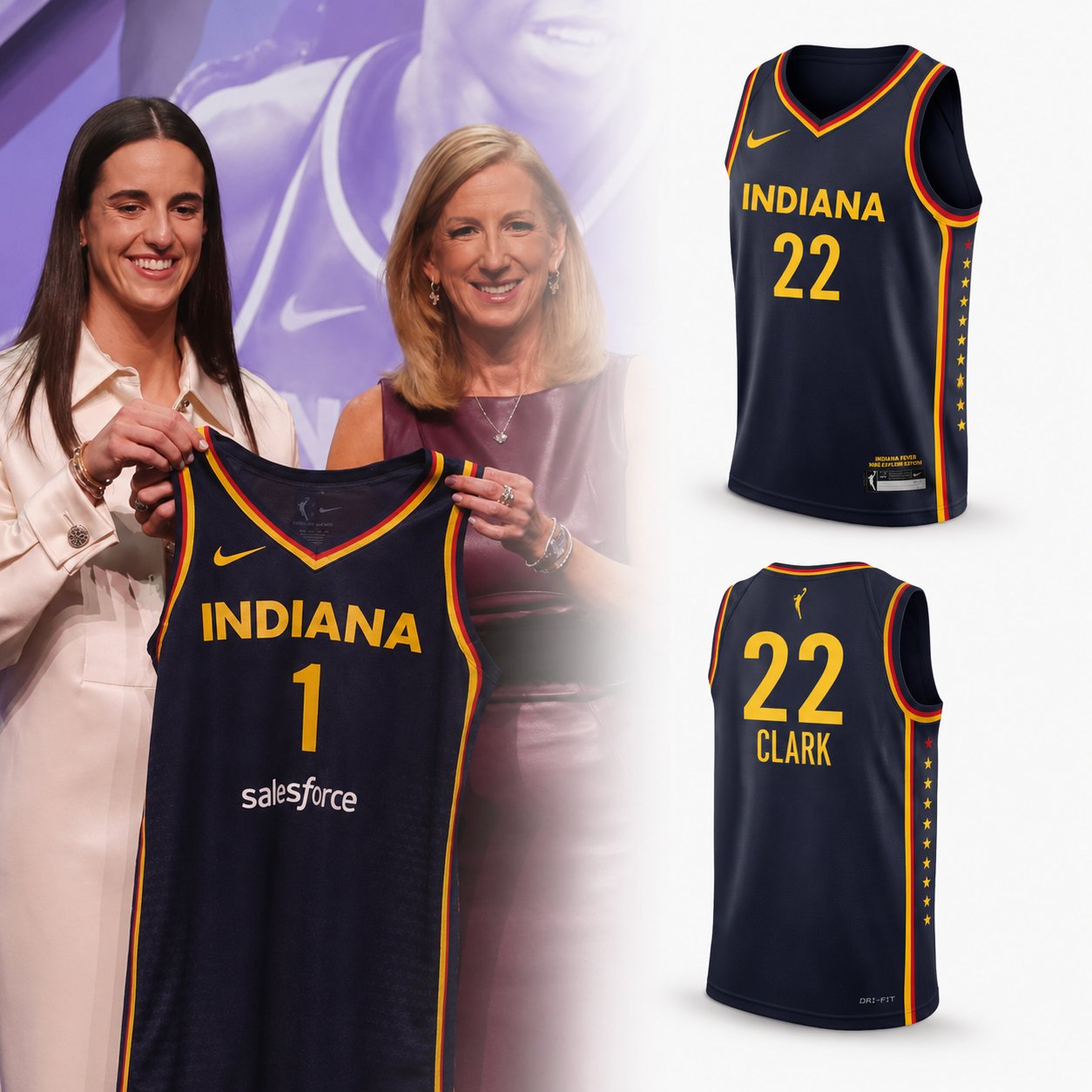 Indiana 22 Clark Navy Basketball Jersey Unisex Sports Fan Jersey 1 - Unicasport Indiana 22 Clark Navy Basketball Jersey Unisex Sports Fan Jersey
