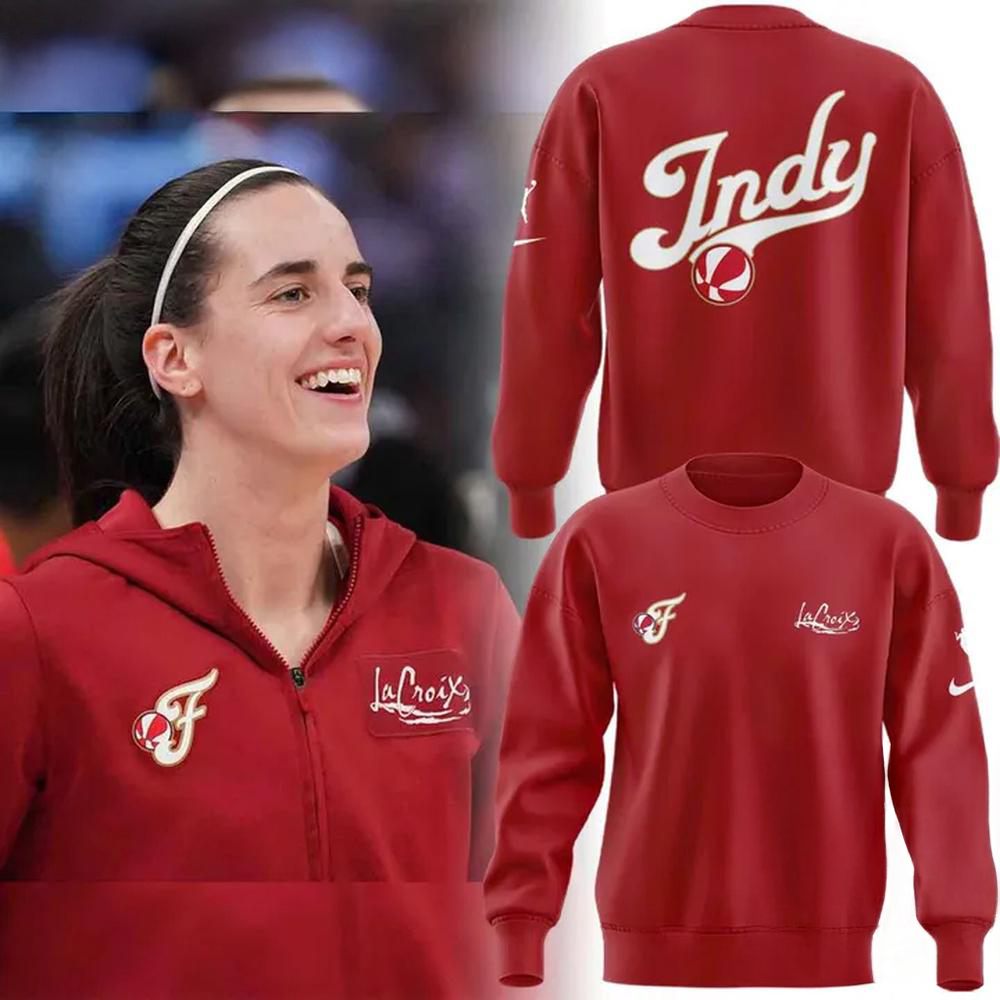Indiana Fever 2026 Caitlin Clark Red Limited Edition Crewneck Sweatshirt