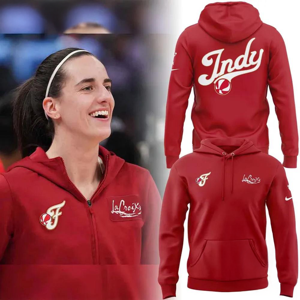 Indiana Fever 2026 Caitlin Clark Red Limited Edition Pullover Hoodie