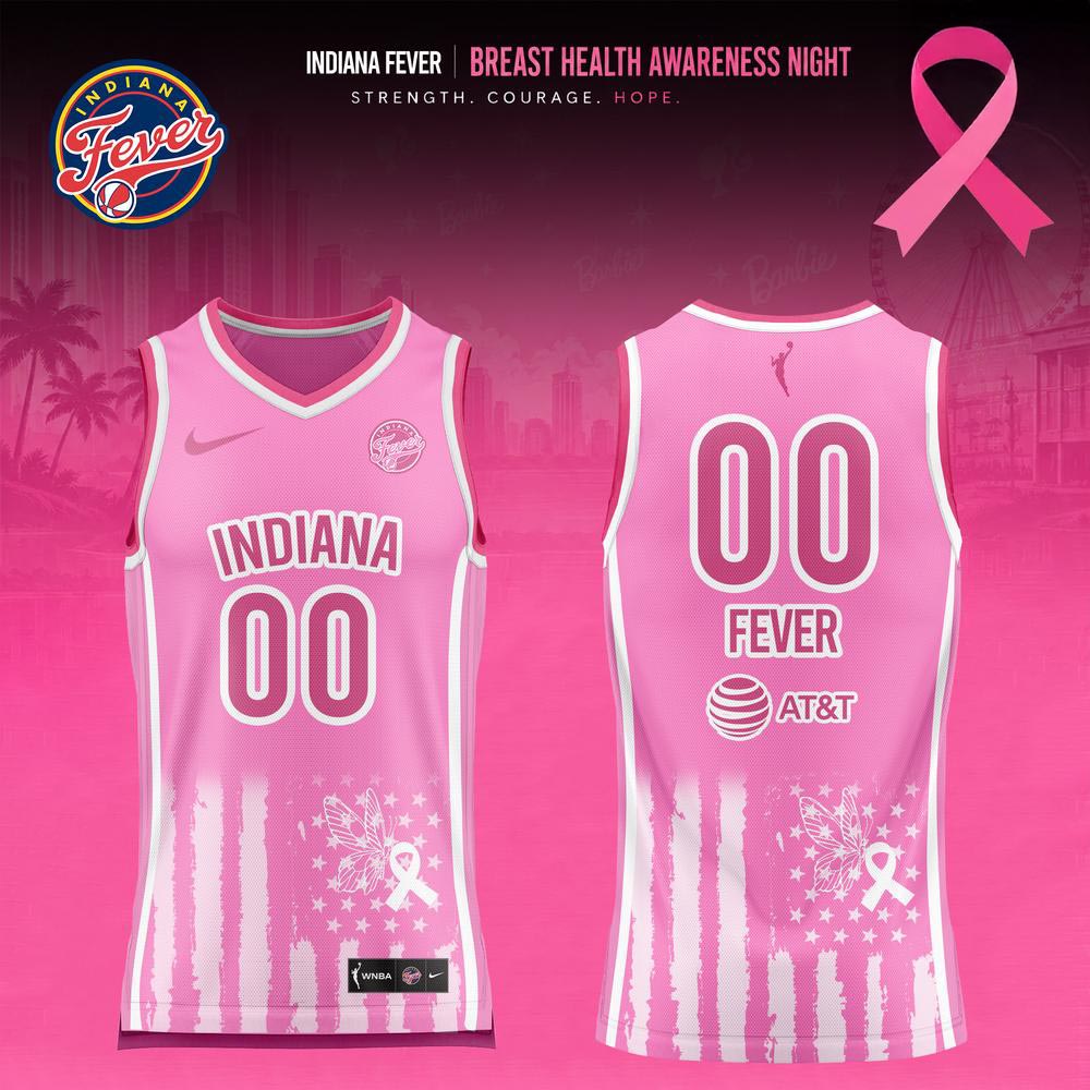 Indiana Fever Breast Health Awareness Night 2026 Custom Basketball Jersey 2 - Unicasport Indiana Fever Breast Health Awareness Night 2026 Custom Basketball Jersey