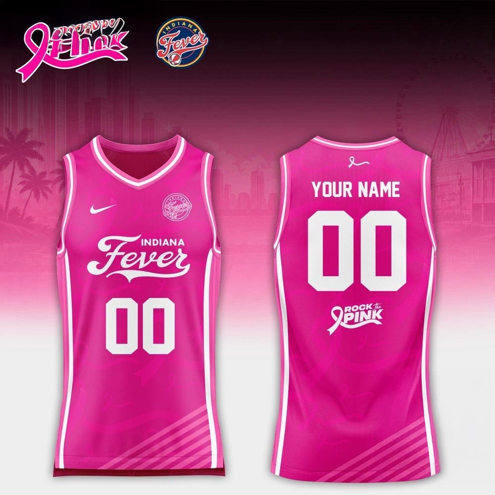 Indiana Fever Rock the Pink Night 2026 Basketball Jersey Limited Edition Awareness Collection 1 - Unicasport Indiana Fever Rock the Pink Night 2026 Basketball Jersey Limited Edition Awareness Collection