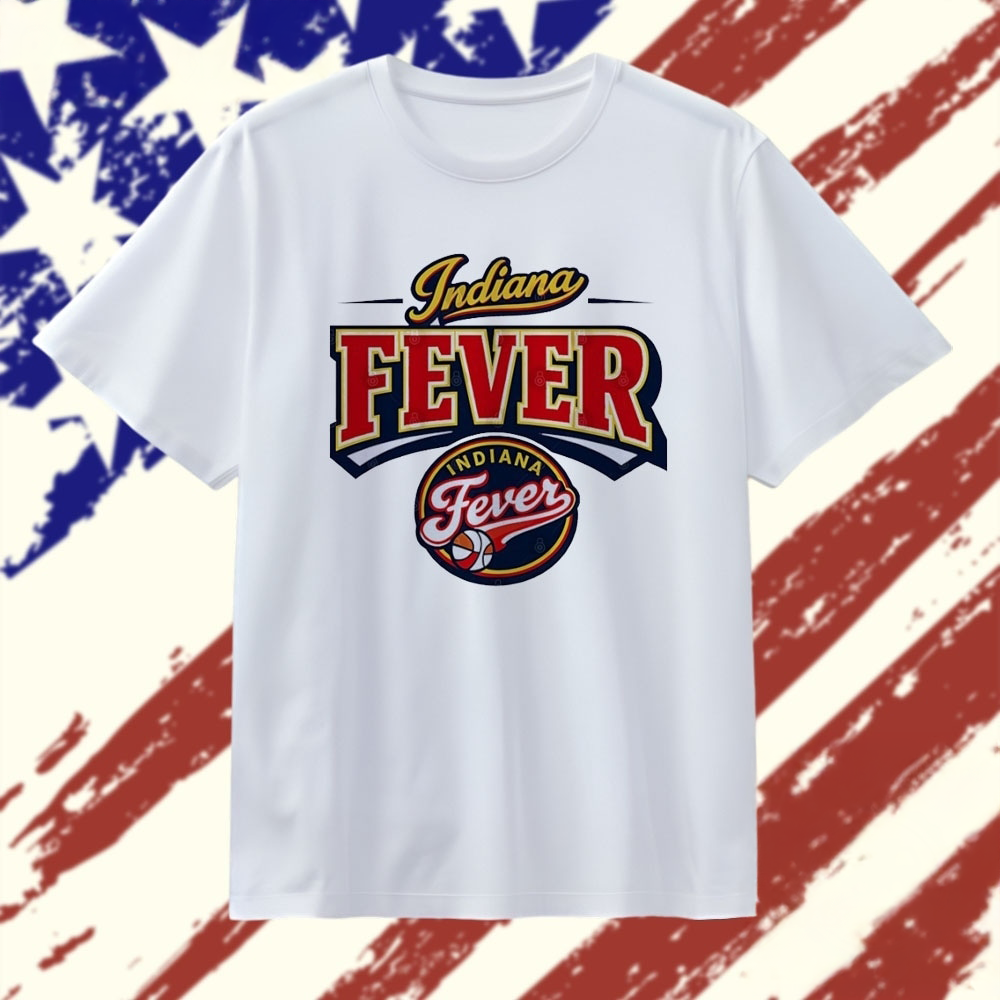 Indiana Fever WNBA Team Logo Graphic TShirt