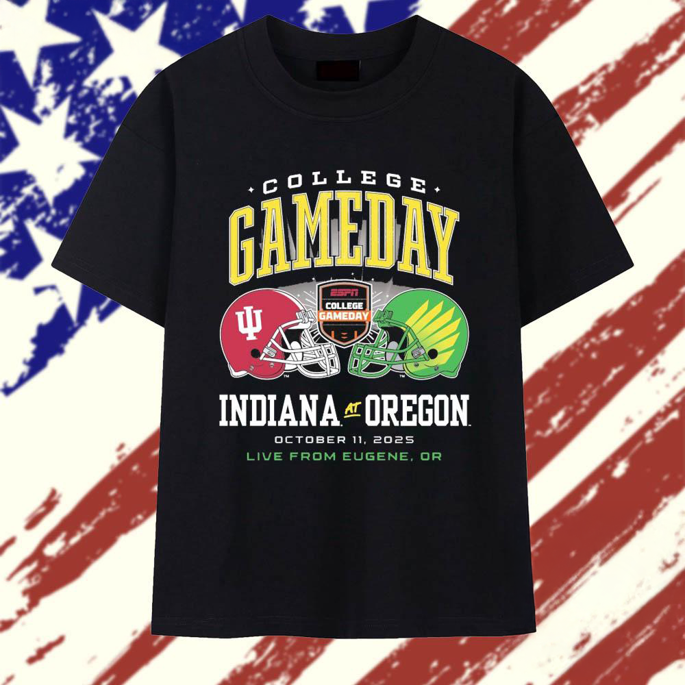 Indiana Hoosiers vs Oregon Ducks 2025 College GameDay T Shirt