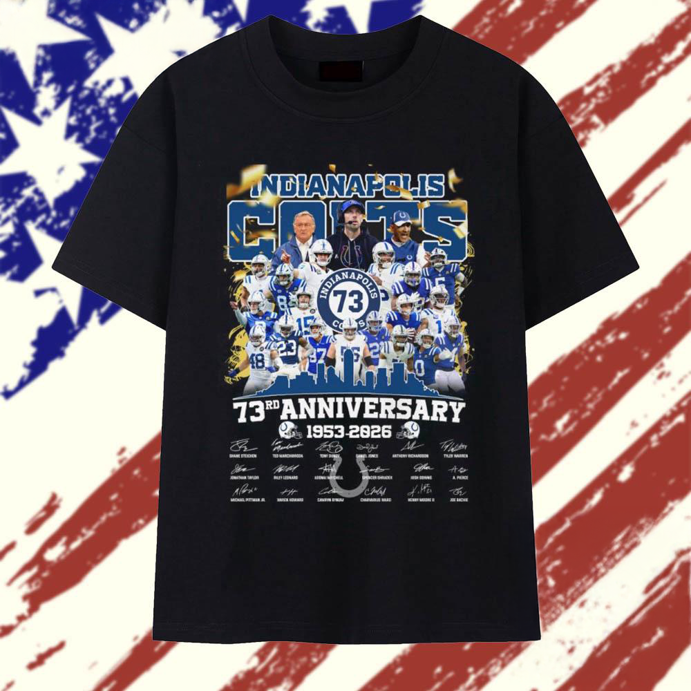 Indianapolis Colts 73rd Anniversary 19532026 Team Player Vintage T Shirt