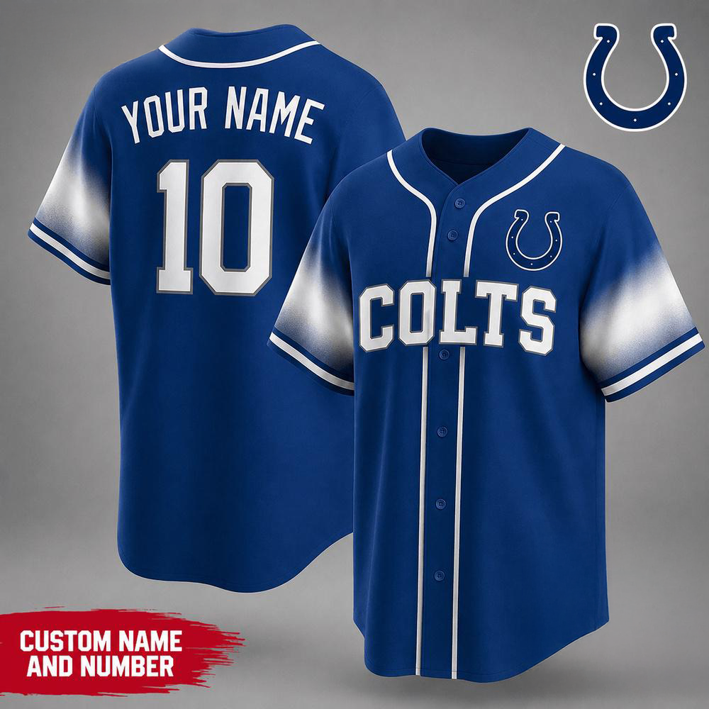 Indianapolis Colts NFL Team Pride Premium Baseball Jersey