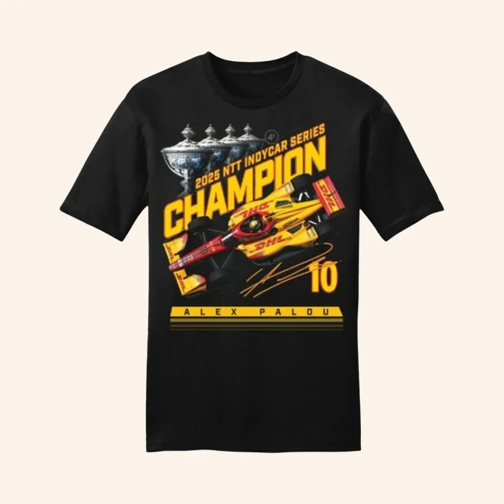Indycar Merch 2025 Ntt Indycar Series Champion TShirt Xmas Gifts For Him