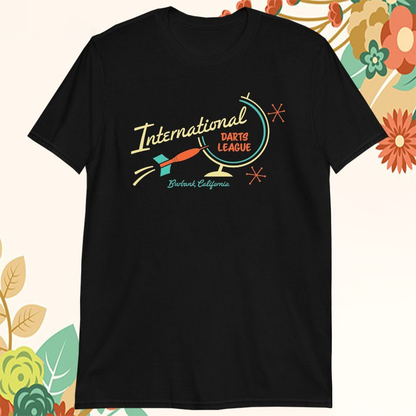 International Darts League Burbank California Tshirts