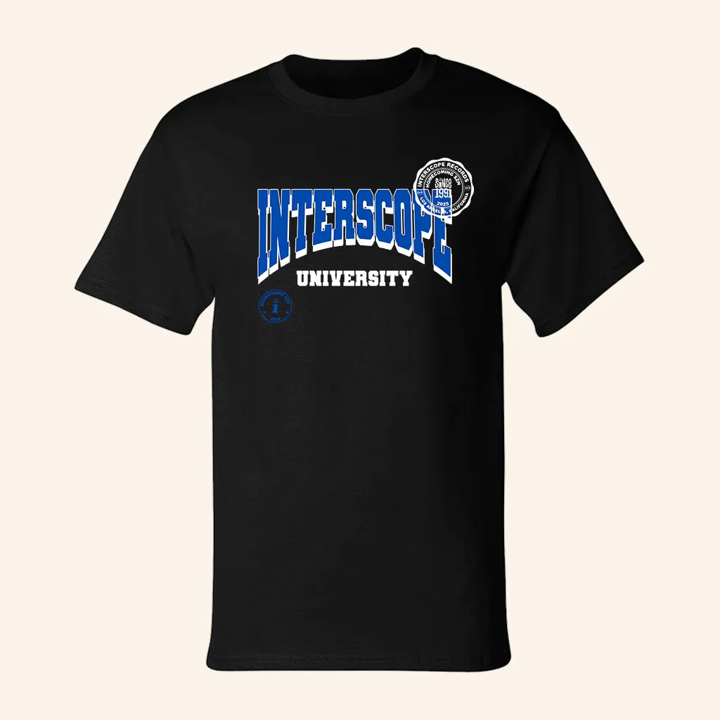 Interscope Merch Interscope Blue University TShirt Christmas Present For Dad