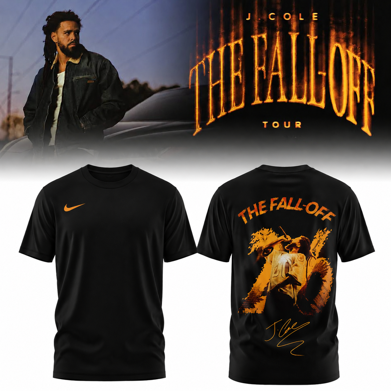 J Cole The FallOff Tour 2026 Collector Graphic T Shirt Gifts For Fans