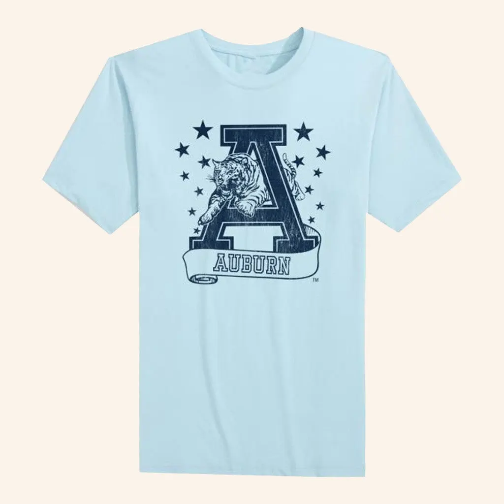 JNJ Apparel Merch 90S Auburn Stars TShirt Gifts For Girlfriend