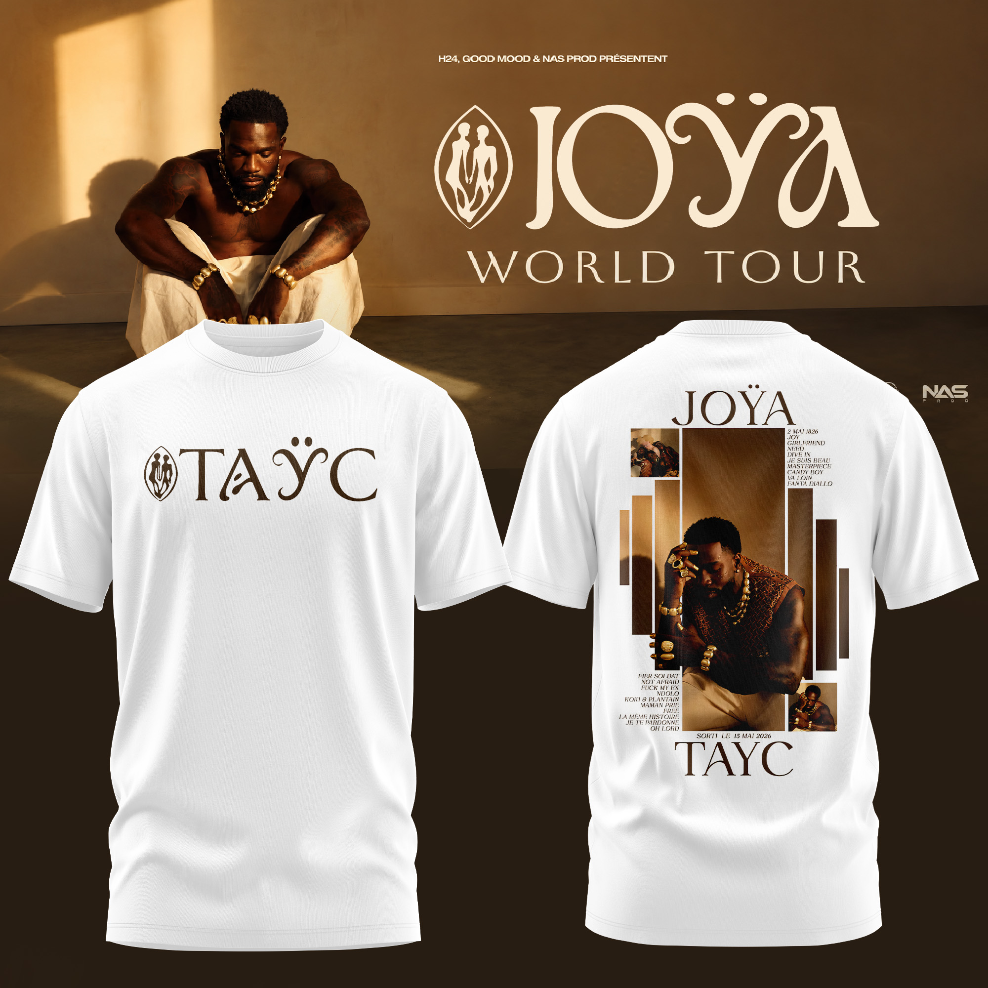 JOYA World Tour 2026 Exclusive Concert Graphic T Shirt