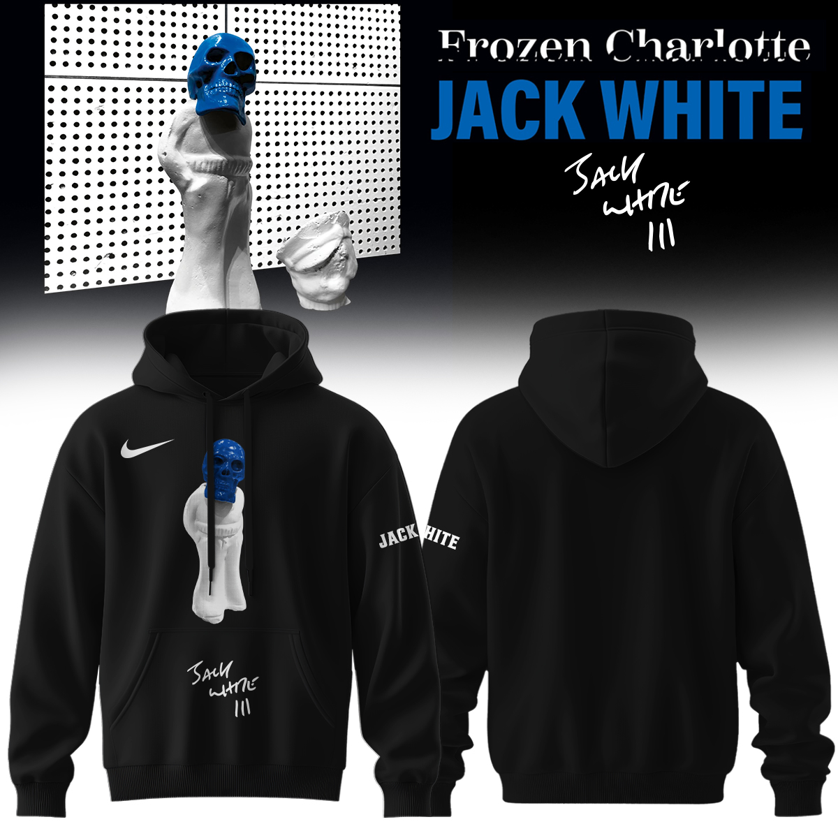 Jack White Frozen Charlotte Collector Hoodie Merchandise