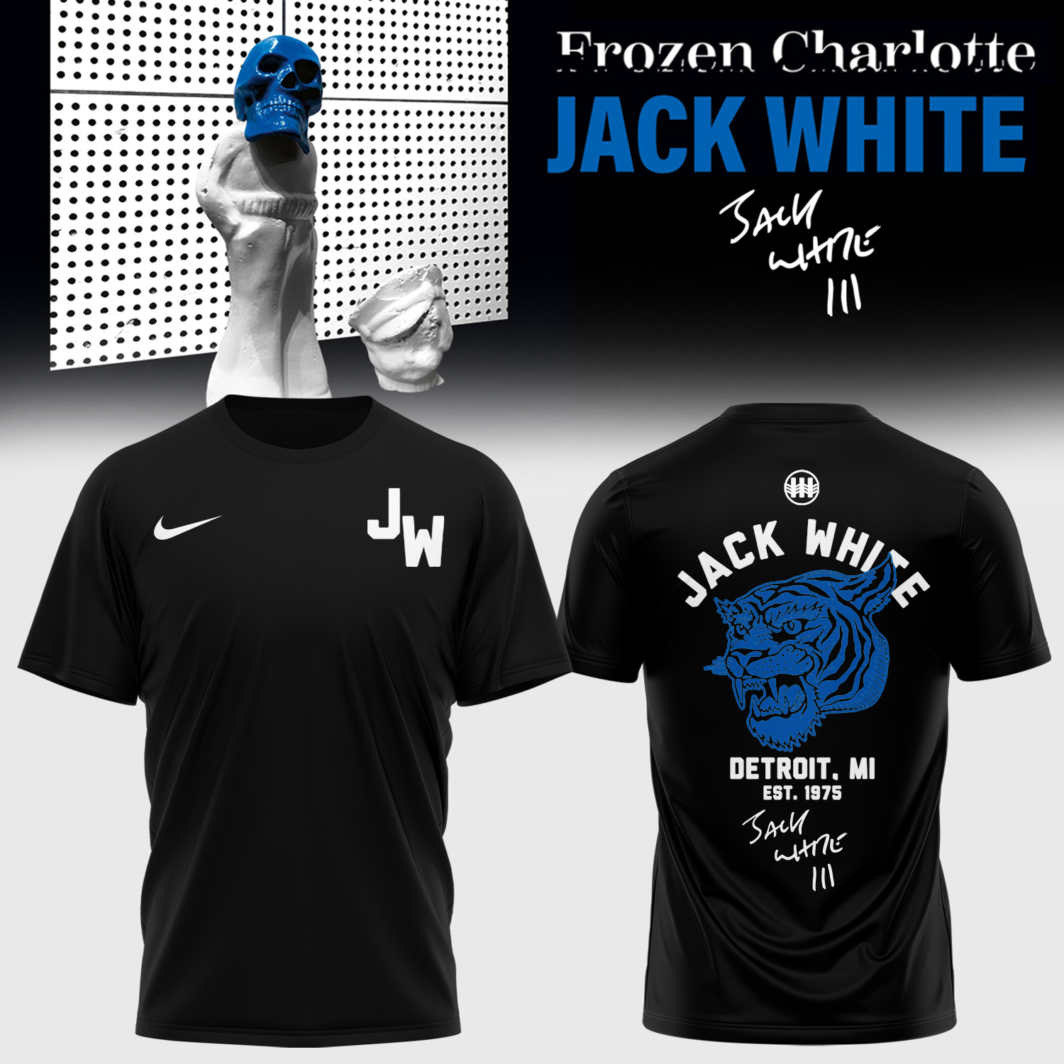 Jack White Frozen Charlotte Exclusive Tour Graphic T Shirt