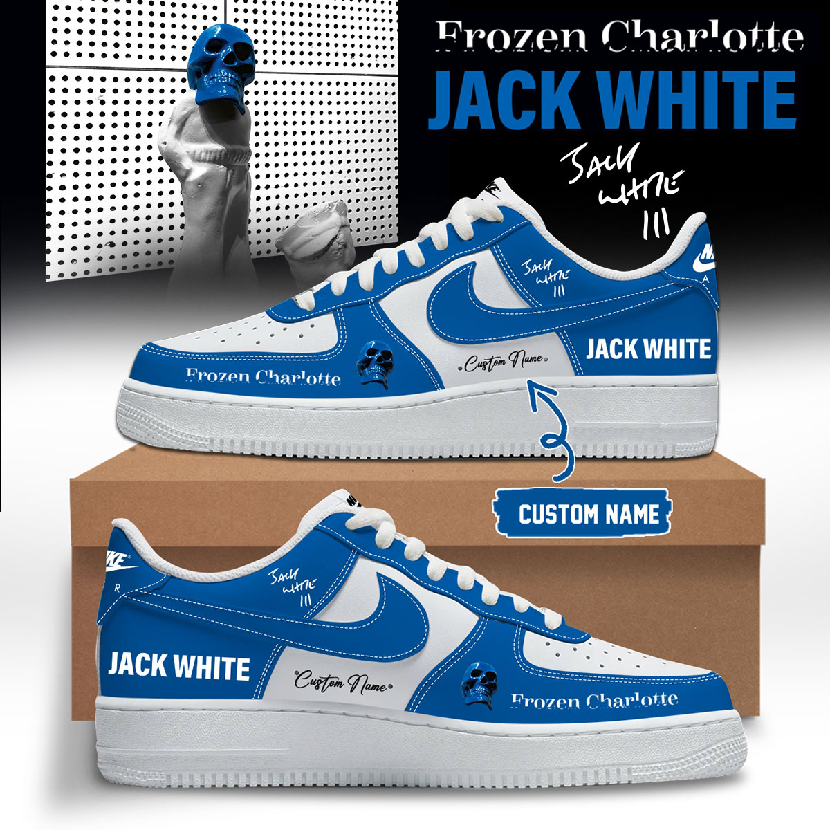 Jack White Frozen Charlotte Official Tour Signature Sneakers