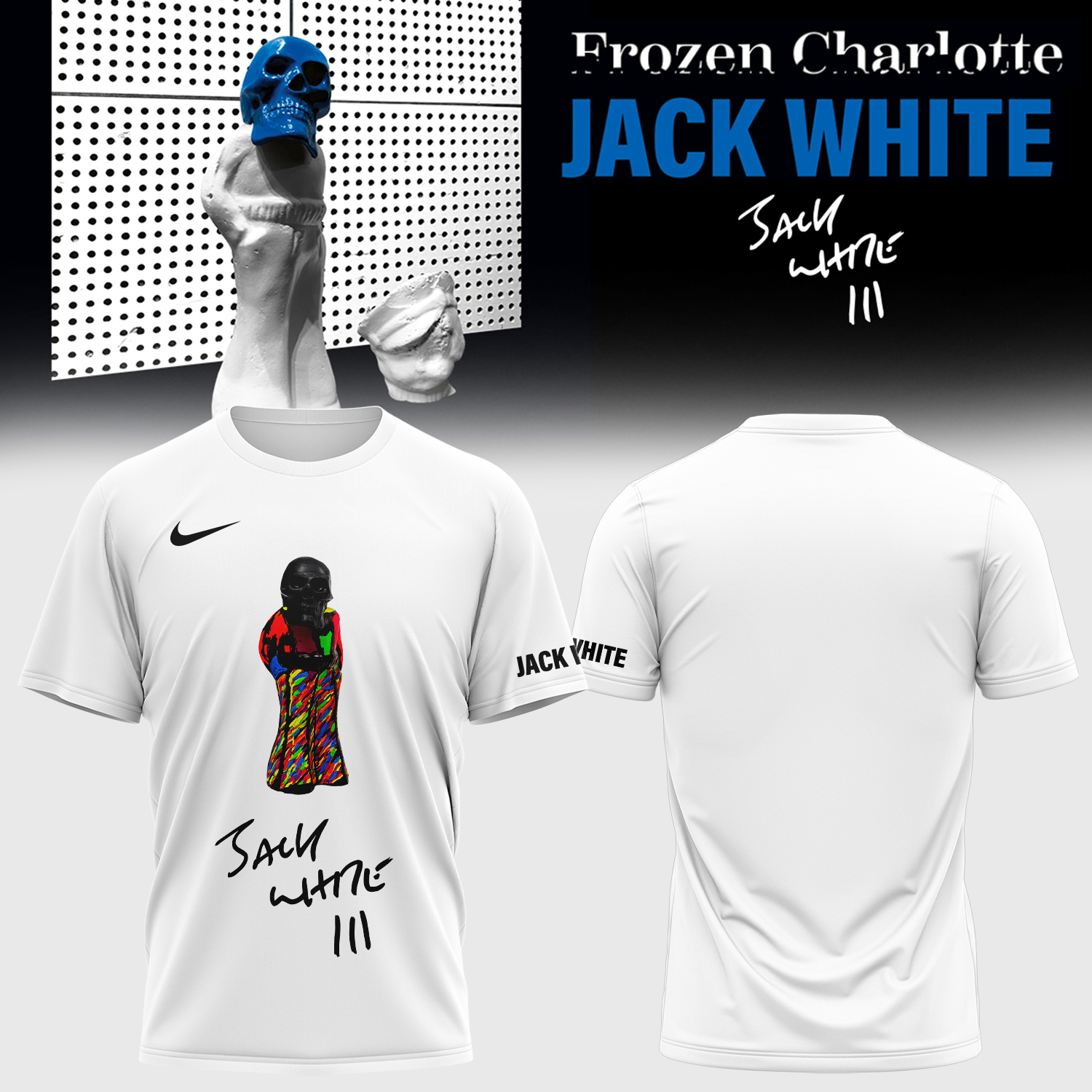 Jack White Frozen Charlotte Premium Concert Graphic Tee