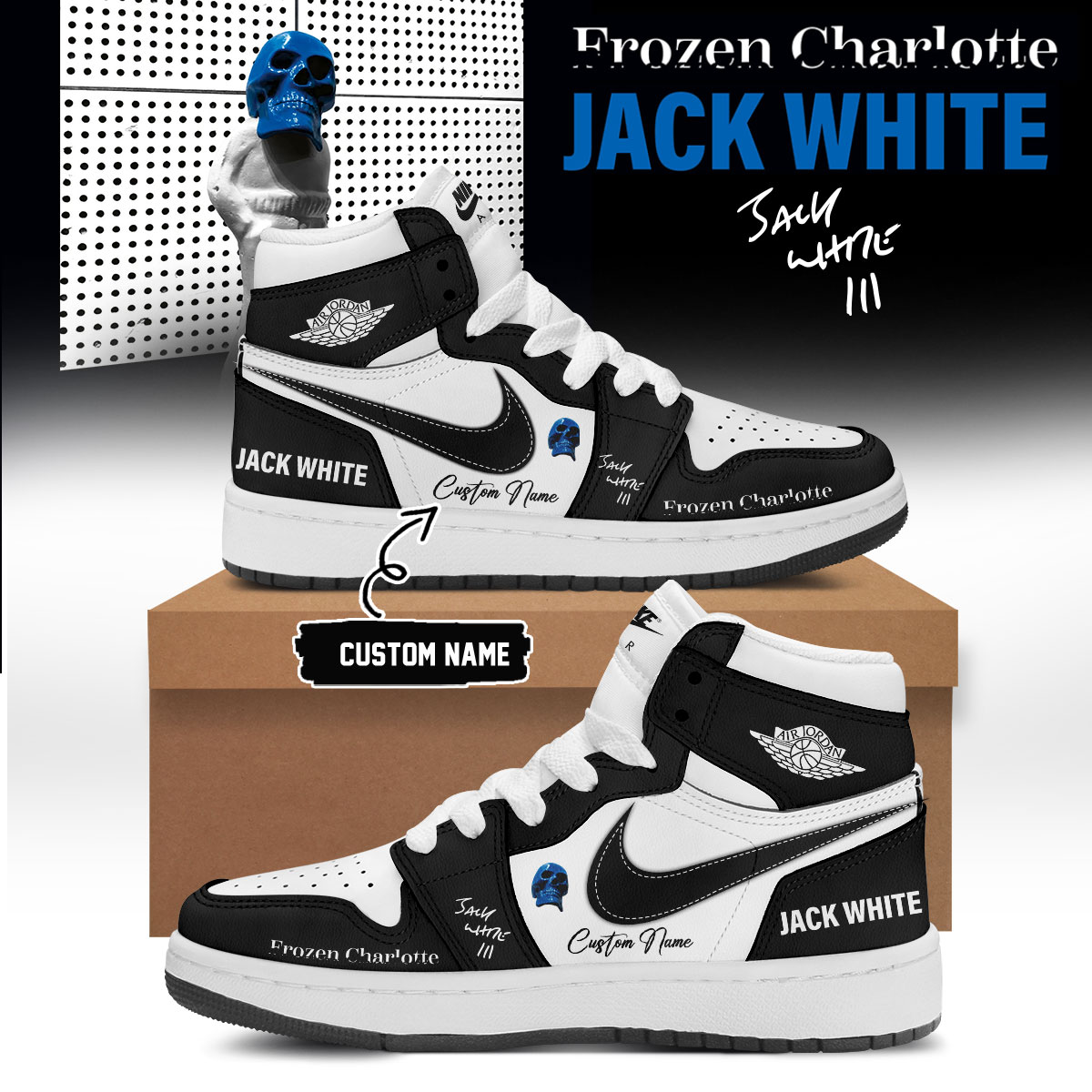 Jack White Frozen Charlotte Premium Fan Signature Sneakers