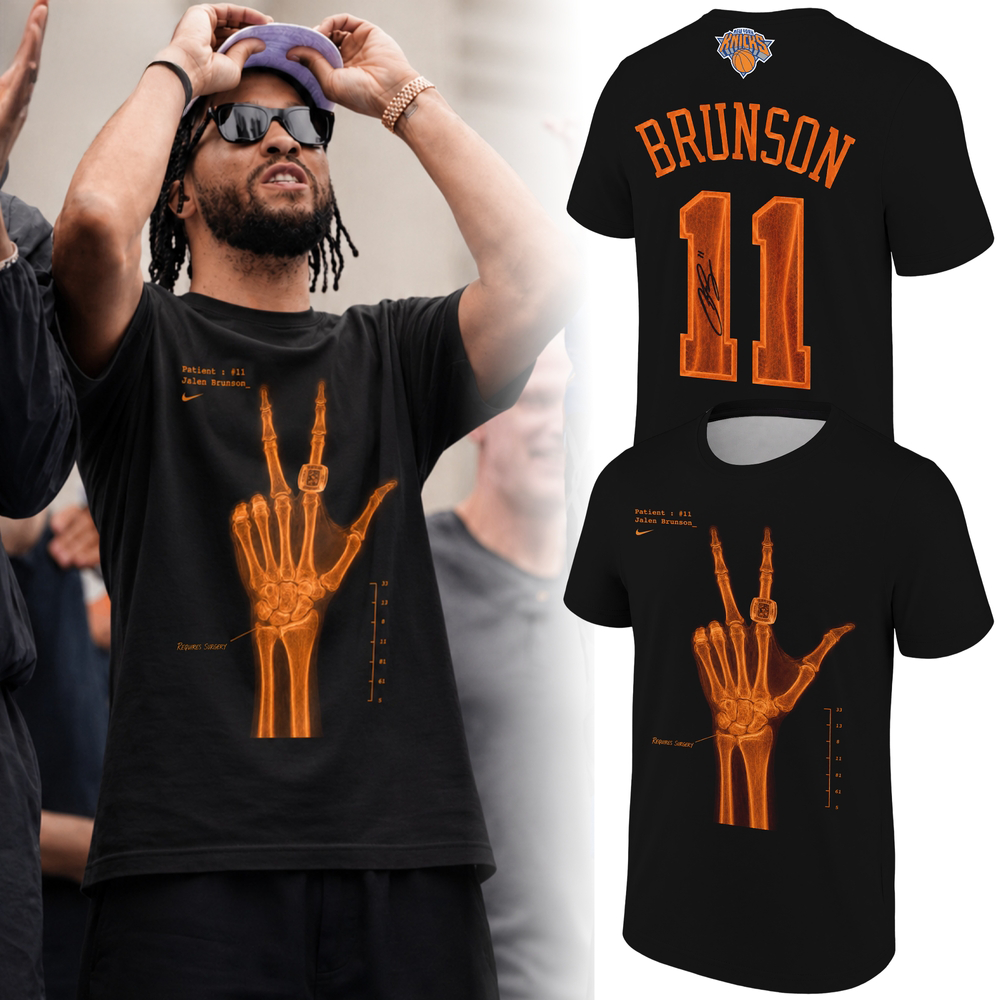 Jalen Brunson X Ray Collector Signature 2026 Black Graphic Tee