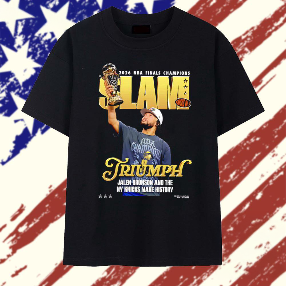 Jalen Brunson and New York Knicks 2026 NBA Finals Champions Graphic T Shirt