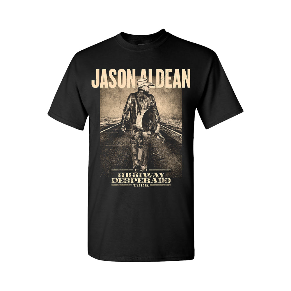 Jason Aldean Highway Desperado Tour 2024 Graphic Tee, Official Concert Shirt