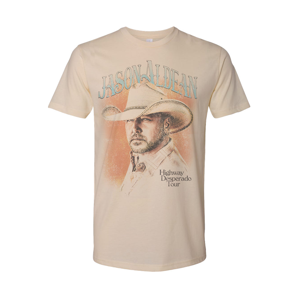 Jason Aldean Highway Desperado Tour Vintage Photo Tee, Retro Concert Merch
