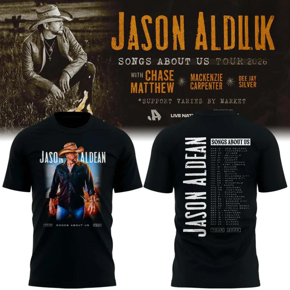 Jason Aldean Songs About Us Tour 2026 Premium Fan Graphic T Shirt