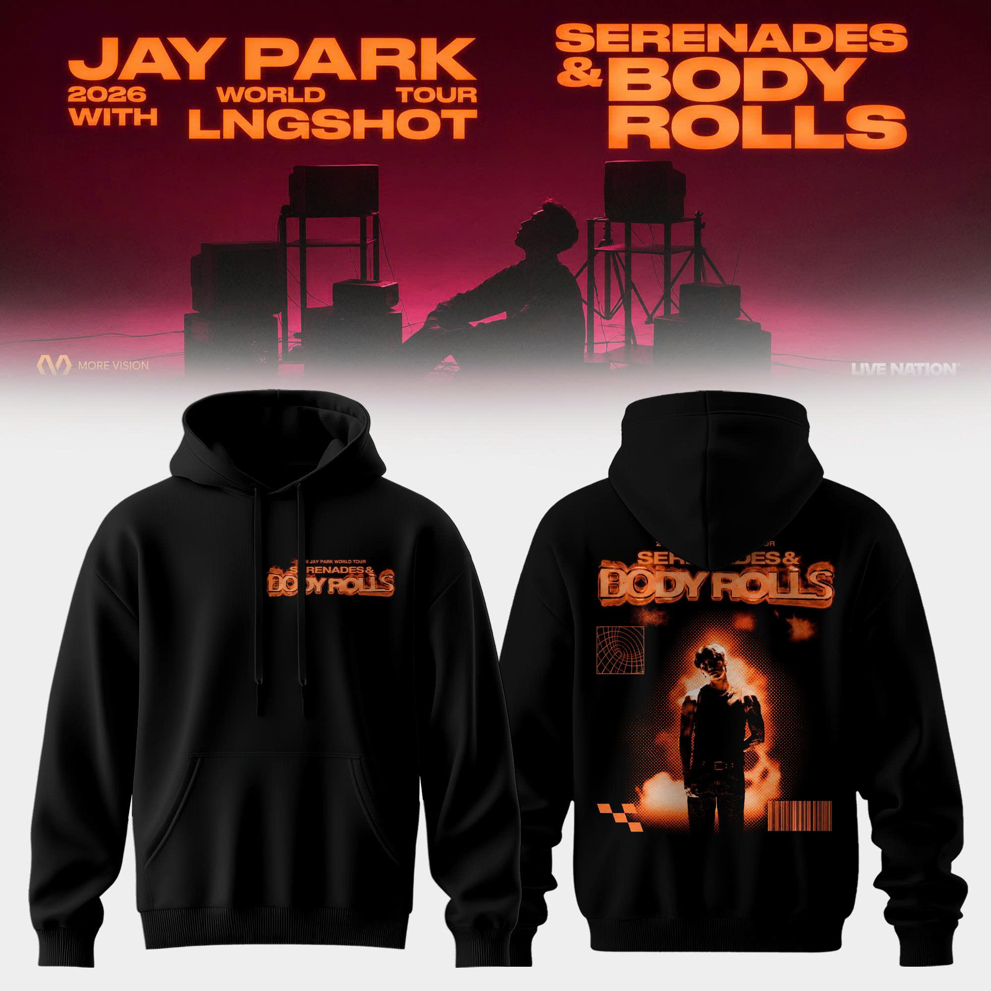 Jay Park LNGSHOT Serenades And Body Rolls 2026 Tour Hoodie Collection
