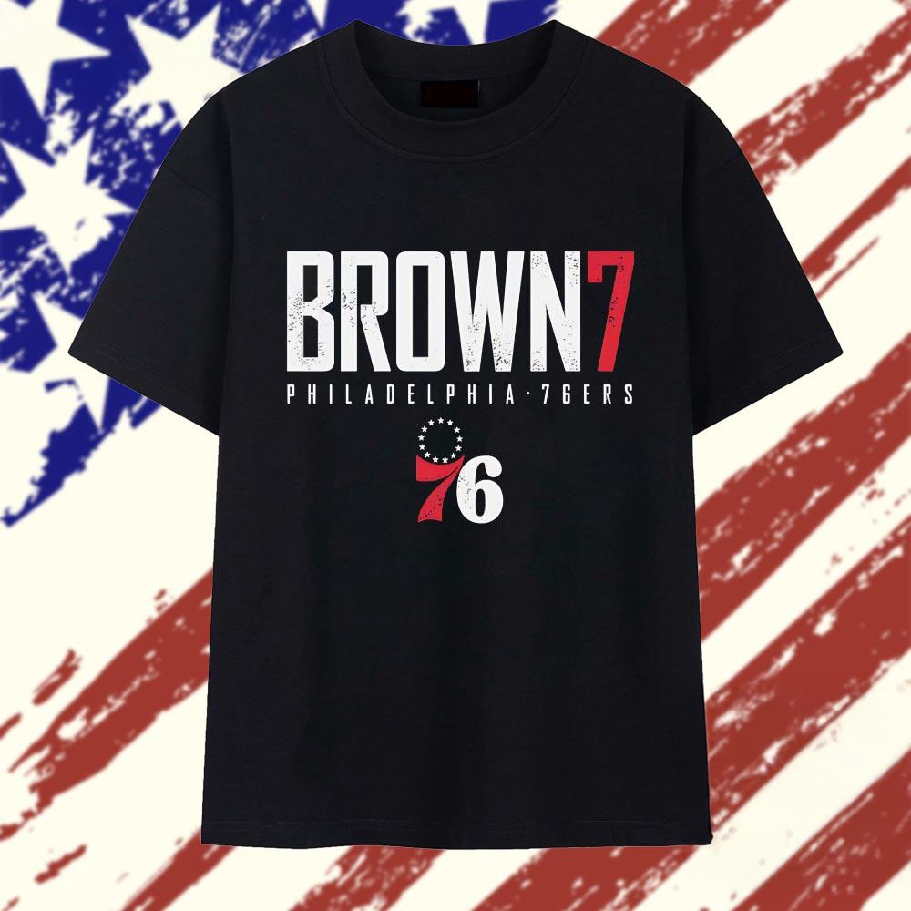 Jaylen Brown number 7 of Philadelphia 76ers logo T Shirt