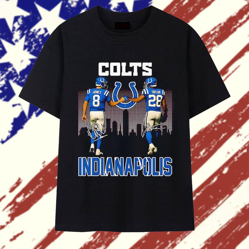 Jaylon Jones and Jonathan Taylor skyline Indianapolis Colts T Shirt