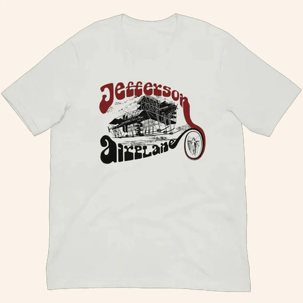 Jefferson Airplane Merch Jefferson Airplane Vintage Plane TShirt Gifts For Rock Lovers
