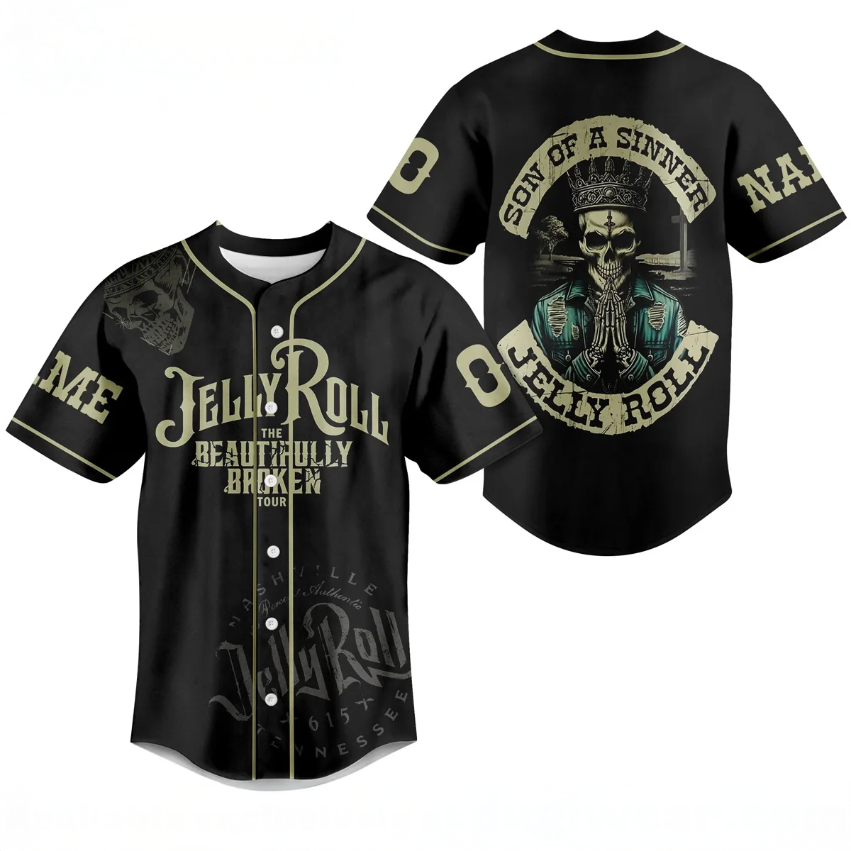 Jelly Roll Baseball Jersey 2026 Grail Edition Fan Collection