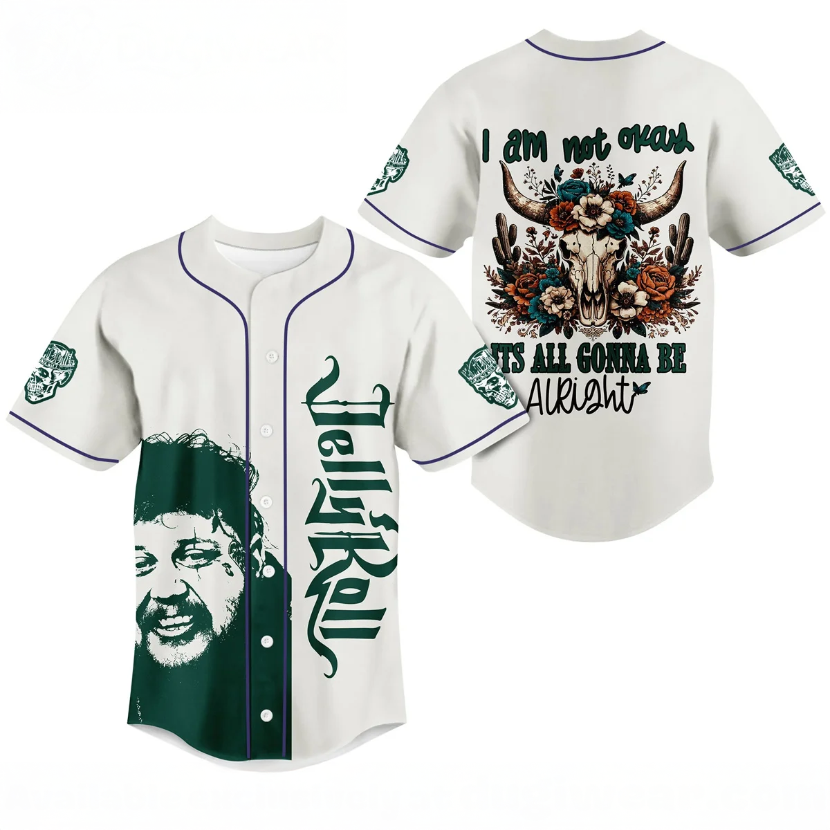 Jelly Roll Baseball Jersey Premium Fan Gift Collector Edition