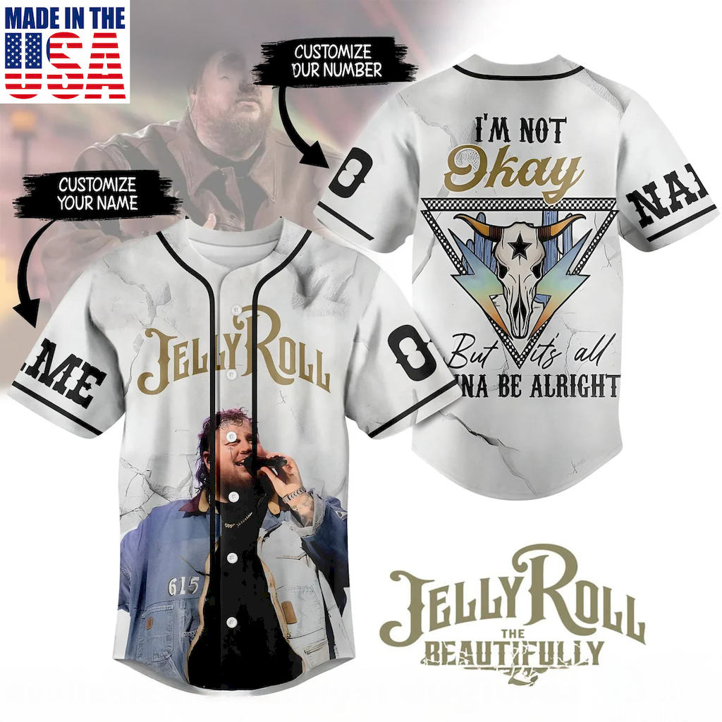 Jelly Roll Custom Modern Street Style Baseball Jersey