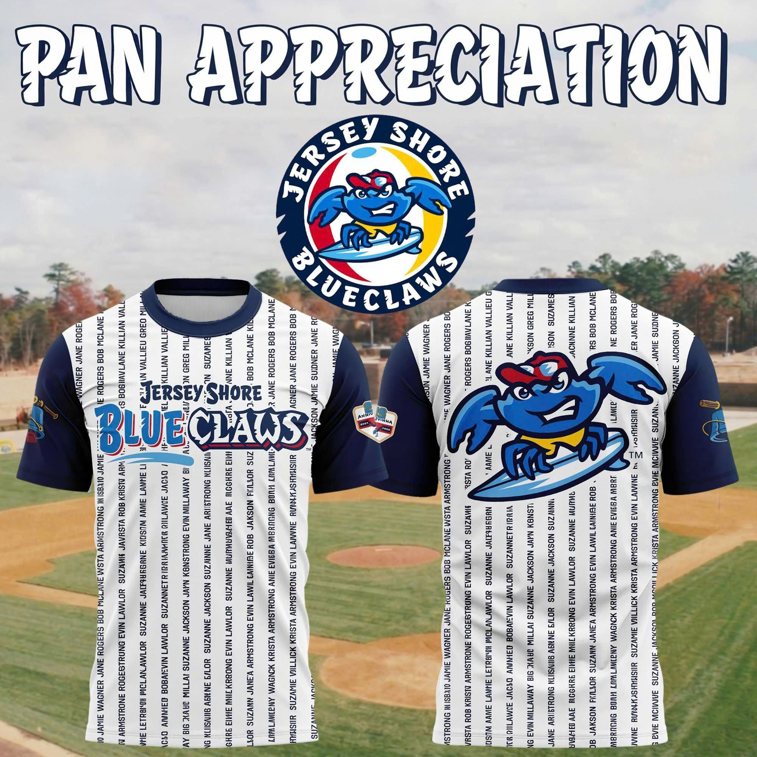 Jersey Shore BlueClaws Fan Appreciation 2026 Limited Graphic T Shirt