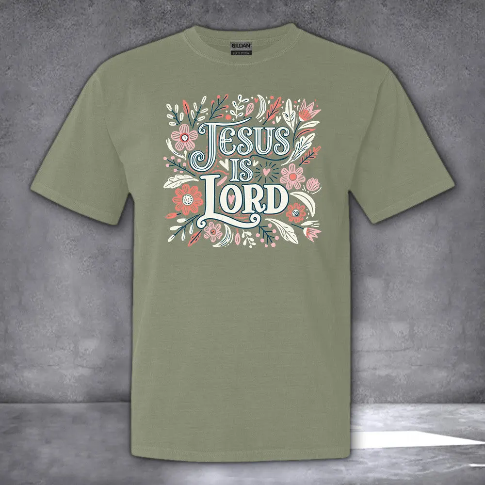 Jesus Is Lord Shirt Womens Christian TShirt Gifts For Girlfriend Christmas Gift for Him