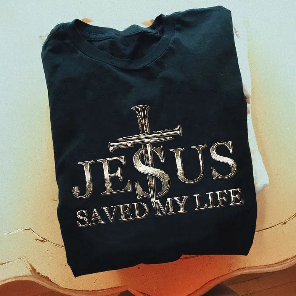 Jesus Saved My Life TShirt Christian T Shirts For Women Gifts For Mother