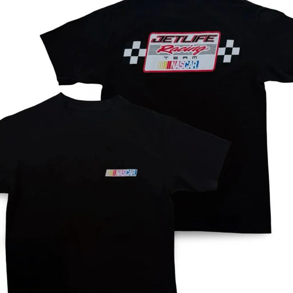 Jetlifeapparel Merch Jet Life X Nascar Racing Team Ss Black TShirt Best Gifts For Him