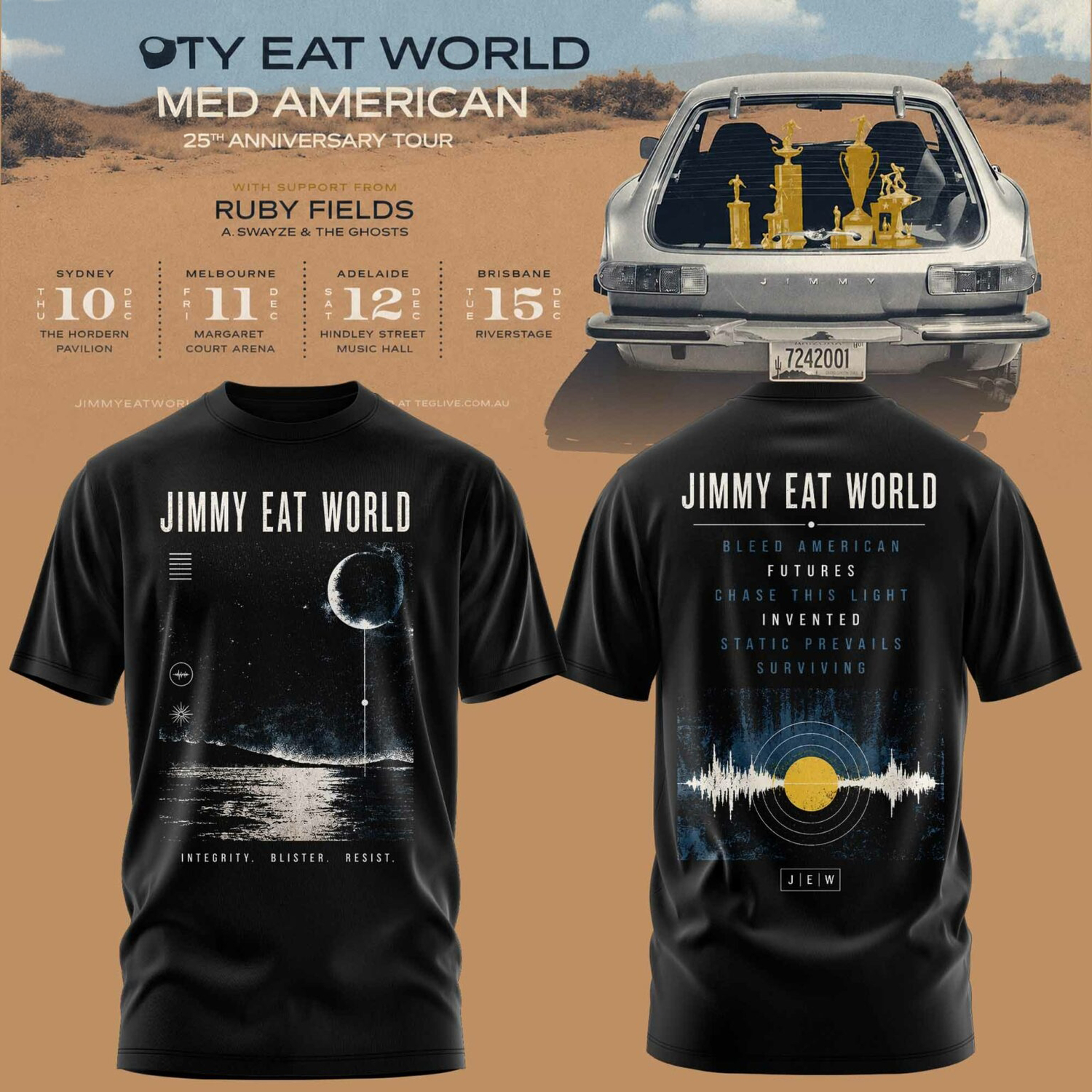 Jimmy Eat World Bleed American 25 Years Collector Edition Graphic T Shirt