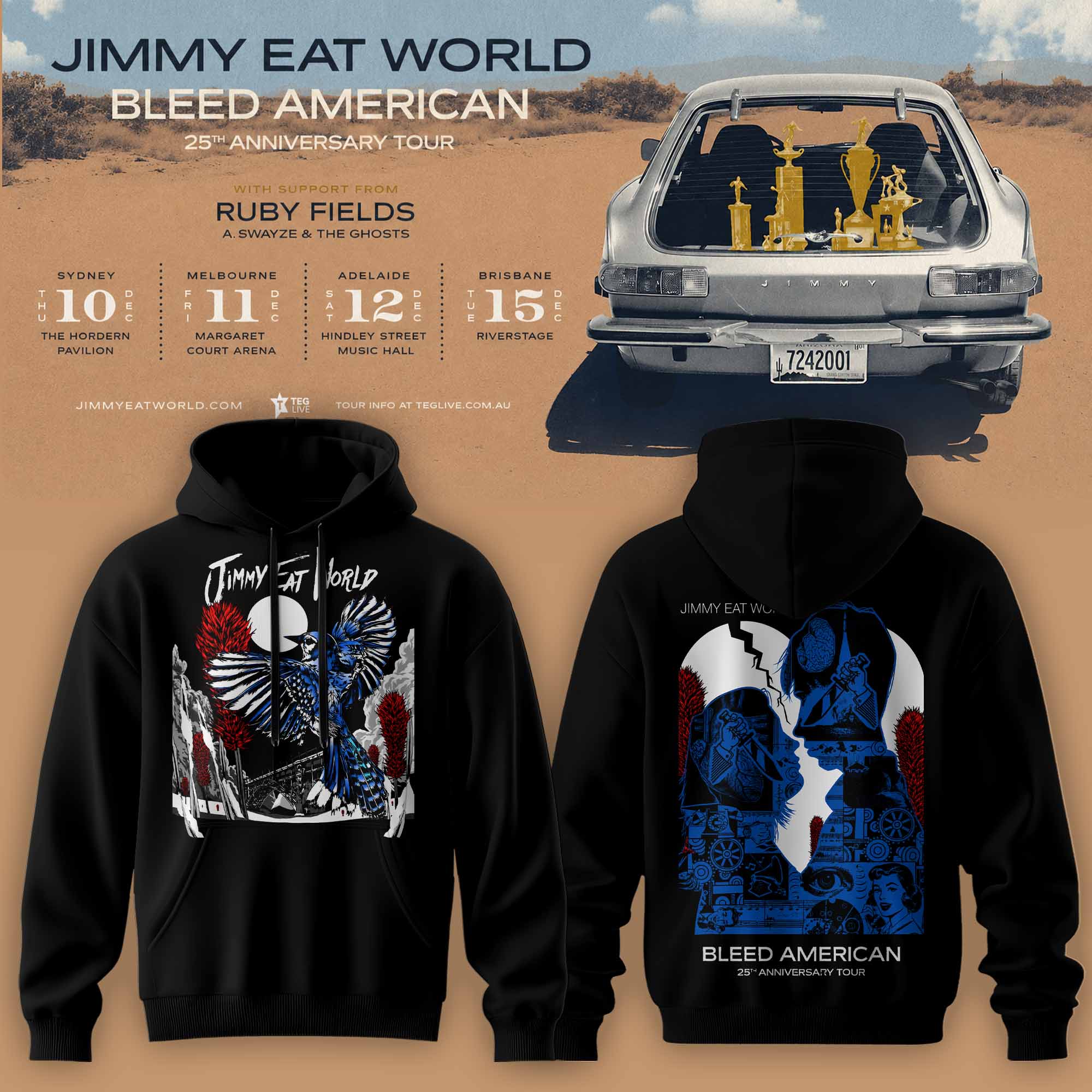 Jimmy Eat World Bleed American 25 Years Limited Hoodie Gifts For Fans1