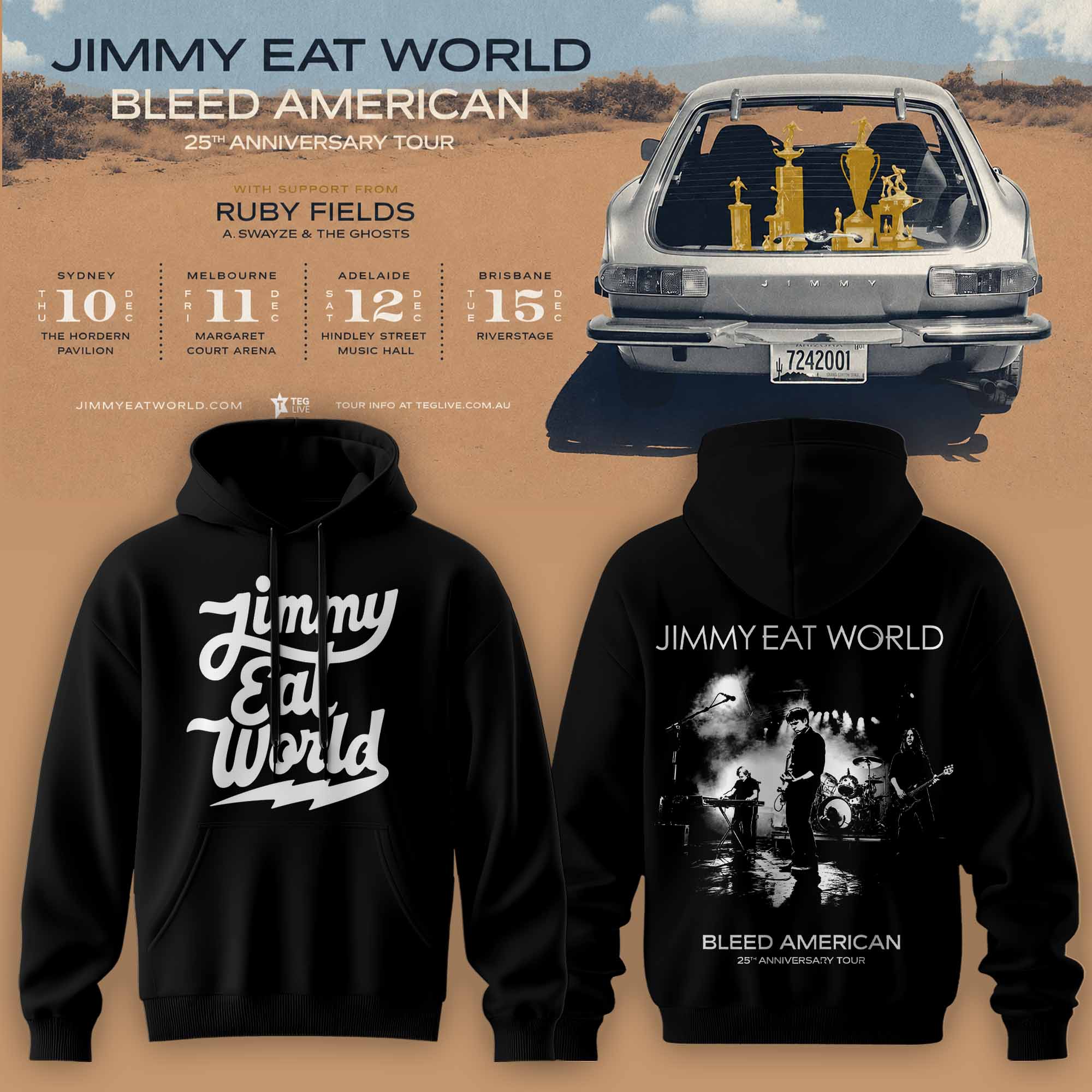 Jimmy Eat World Bleed American 25 Years Limited Hoodie Gifts For Fans2