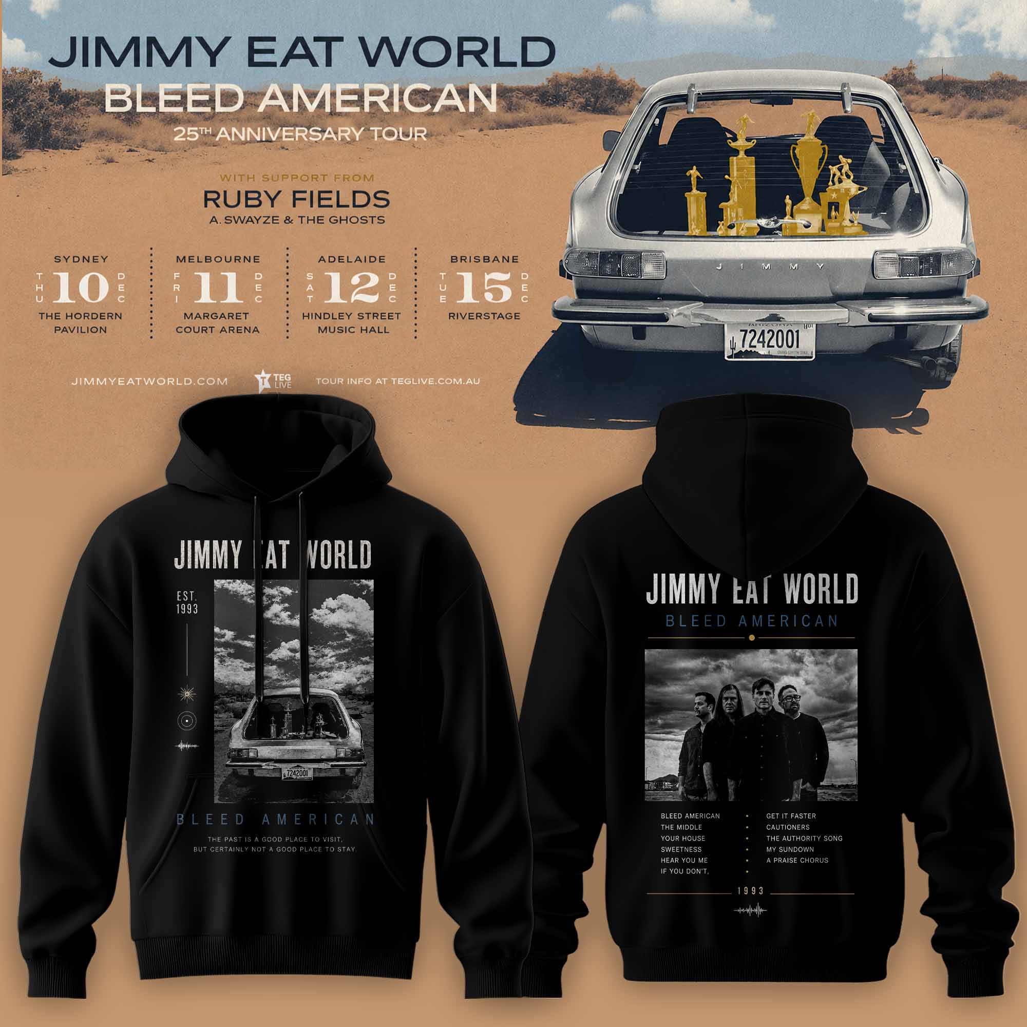 Jimmy Eat World Bleed American 25 Years Limited Hoodie Gifts For Fans3