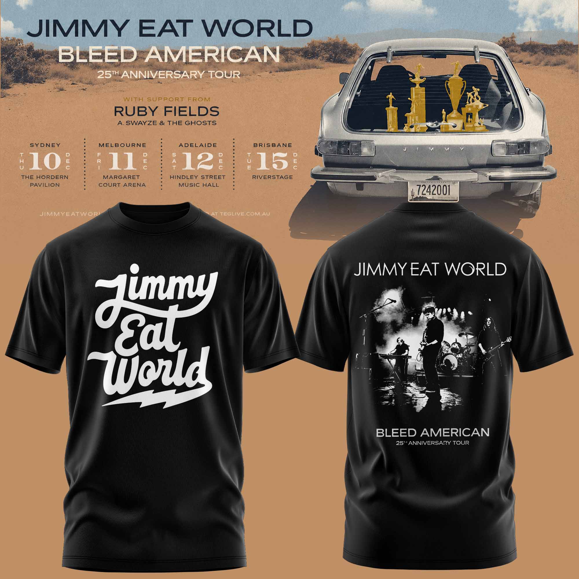Jimmy Eat World Bleed American 25 Years Limited T Shirt Gifts For Fans2