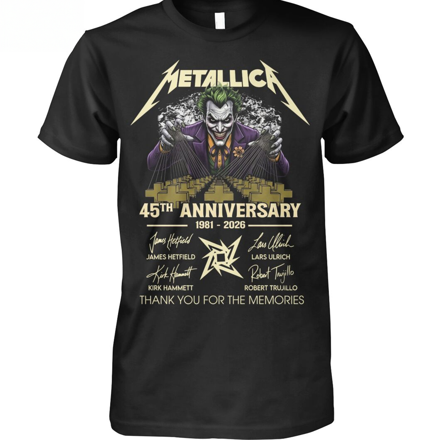 Joker x Metallica 45th Anniversary Limited Edition TShirt