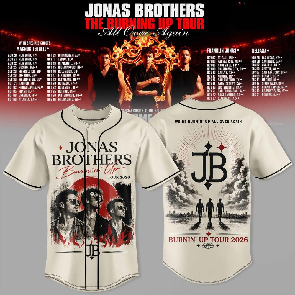 Jonas Brothers All Over Again Tour Baseball Jersey Pop Rock Music Fanwear 1 - Unicasport Jonas Brothers All Over Again Tour Baseball Jersey Pop Rock Music Fanwear