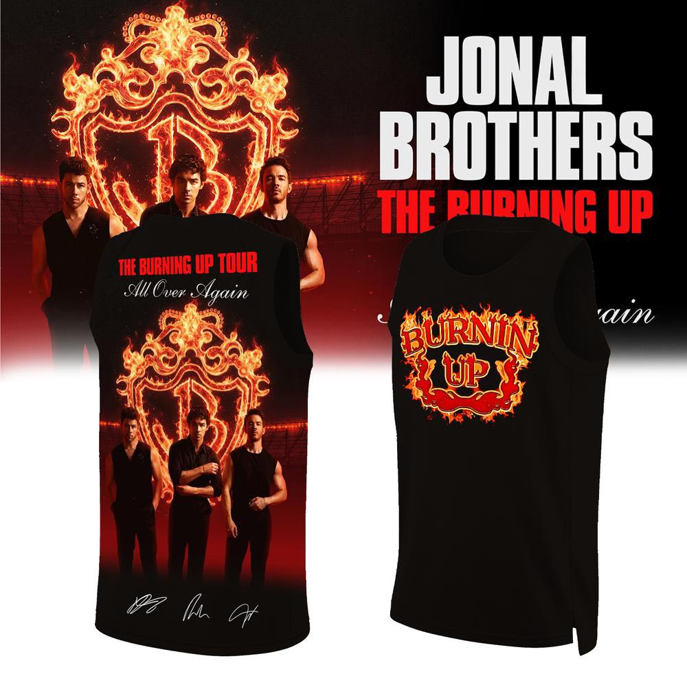Jonas Brothers Burning Up Tour 2026 Basketball Jersey Pop Band Concert Fanwear 2 - Unicasport Jonas Brothers Burning Up Tour 2026 Basketball Jersey Pop Band Concert Fanwear