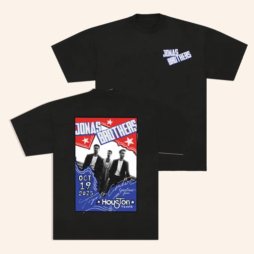 Jonas Brothers Merch Greetings From Your Hometown Houston TX TShirt Gifts For Fans