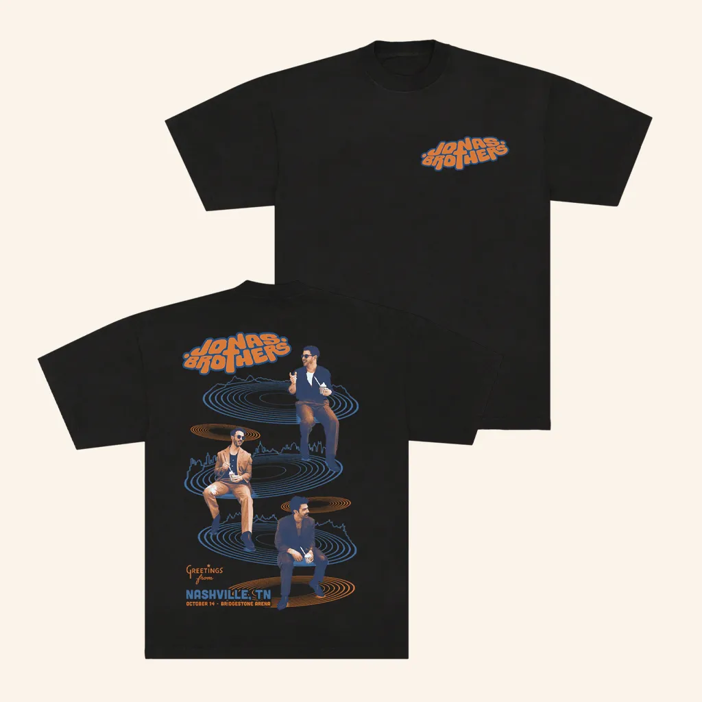 Jonas Brothers Merch Greetings From Your Hometown Nashville TN TShirt Gifts For Fans