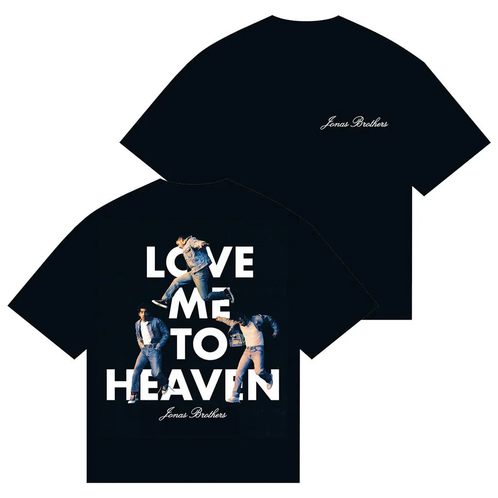 Jonas Brothers Merch Love Me To Heaven Single TShirt Pop Band Fans Gifts