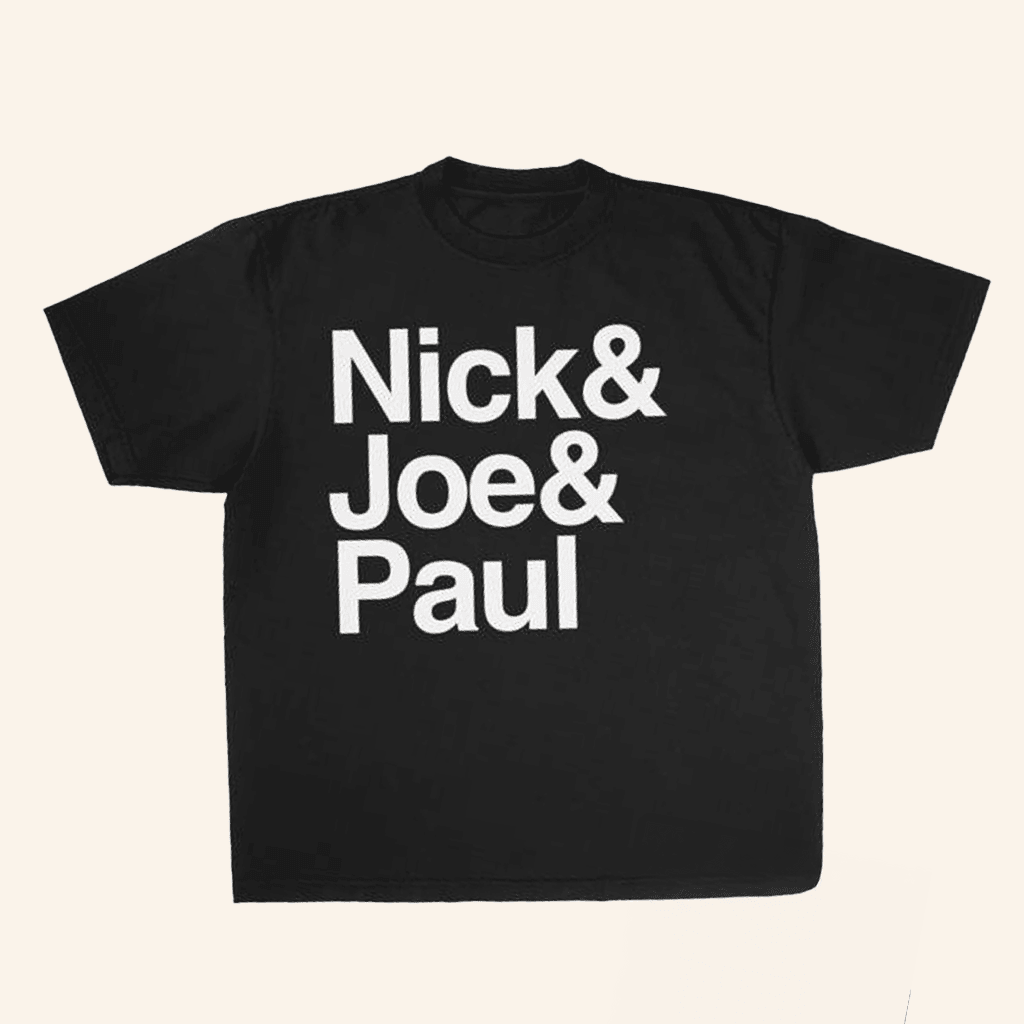 Jonas Brothers Merch Nick And Joe And Paul TShirt Gifts For Friends