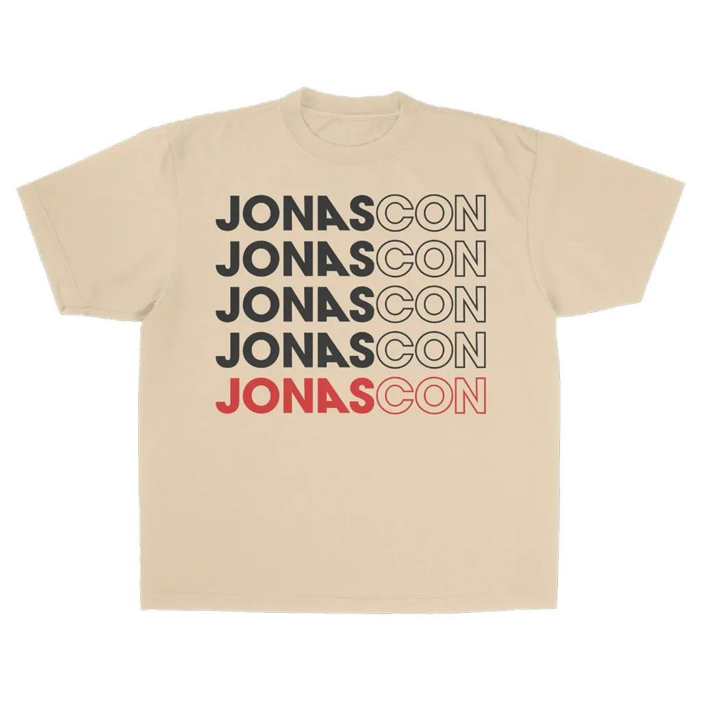 Jonas Brothers Tour Merch 2025 JONASCON Repetitive TShirt Xmas Gifts For Him